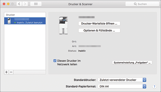 Abbildung Treiberbildschirm