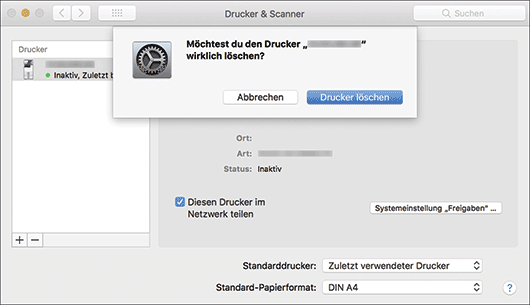 Abbildung Treiberbildschirm