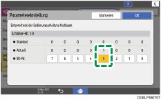 Abbildung Bedienfeld-Display