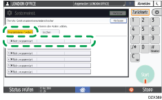 Abbildung Bedienfeld-Display