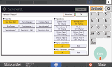 Abbildung Bedienfeld-Display