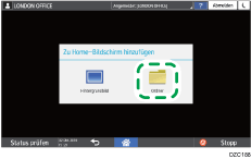Abbildung Bedienfeld-Display