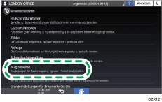 Abbildung Bedienfeld-Display