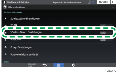 Abbildung Bedienfeld-Display