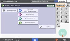 Abbildung Bedienfeld-Display