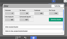 Abbildung Bedienfeld-Display