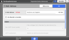 Abbildung Bedienfeld-Display