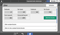 Abbildung Bedienfeld-Display