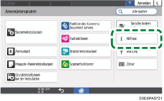 Abbildung Bedienfeld-Display