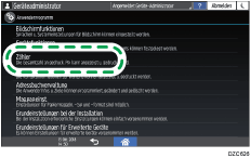 Abbildung Bedienfeld-Display