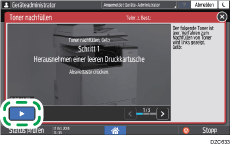 Abbildung Bedienfeld-Display