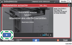 Abbildung Bedienfeld-Display