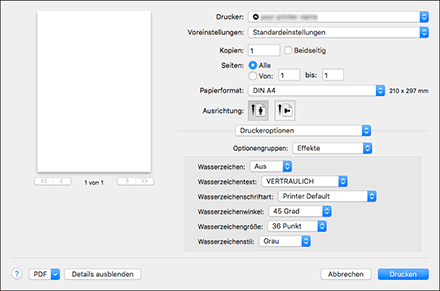 Abbildung Treiberbildschirm