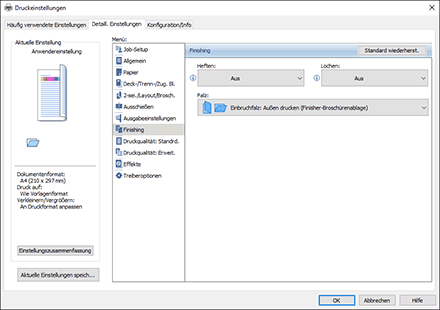 Abbildung Treiberbildschirm