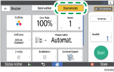 Abbildung Bedienfeld-Display