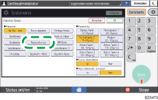 Abbildung Bedienfeld-Display