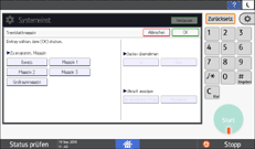 Abbildung Bedienfeld-Display