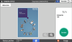 Abbildung Bedienfeld-Display