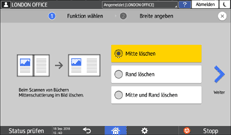 Abbildung Bedienfeld-Display