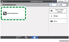 Abbildung Bedienfeld-Display