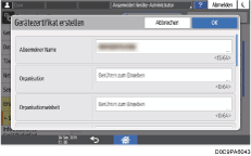 Abbildung Bedienfeld-Display