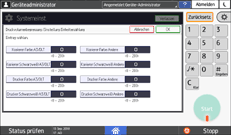 Abbildung Bedienfeld-Display