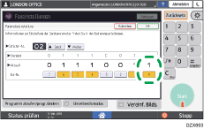 Abbildung Bedienfeld-Display