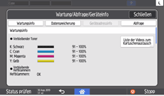 Abbildung Bedienfeld-Display