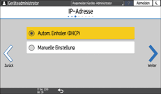 Abbildung Bedienfeld-Display