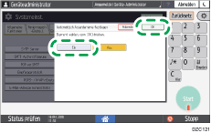 Abbildung Bedienfeld-Display