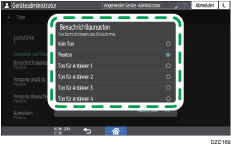 Abbildung Bedienfeld-Display