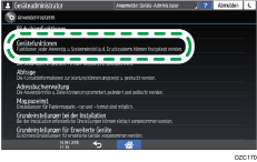 Abbildung Bedienfeld-Display