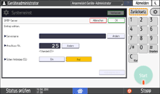Abbildung Bedienfeld-Display