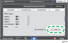 Abbildung Bedienfeld-Display