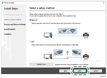 Driver installer illustration