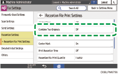 Operation panel screen illustration