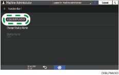 Operation panel screen illustration