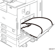 Bypass tray illustration