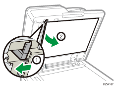 One-pass duplex scanning ADF illustration