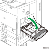 Ilustración de la bandeja bypass