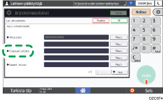 Käyttöpaneelin näyttö