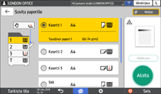 Käyttöpaneelin näyttö