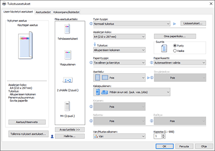 Kuva ohjaimen näytöstä