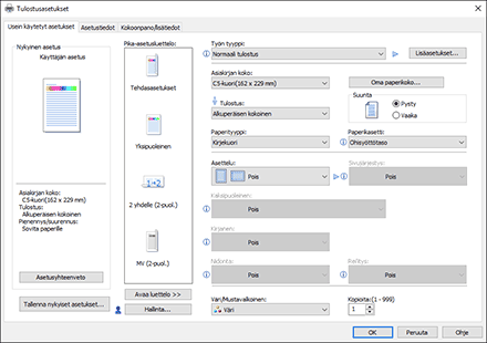 Kuva ohjaimen näytöstä
