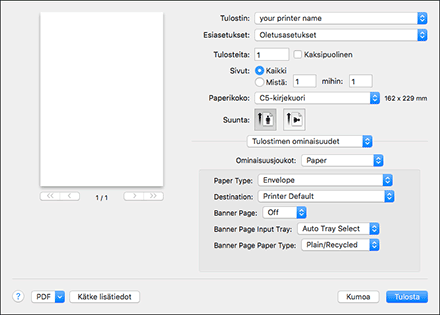 Kuva ohjaimen näytöstä