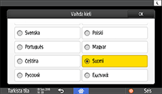 Käyttöpaneelin näyttö