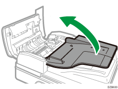 Illustration du chargeur automatique de documents à retournement