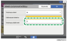 A kezelőpanel ismertetése