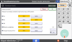 A kezelőpanel ismertetése