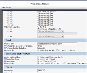 Webböngésző képernyőjének illusztrációja